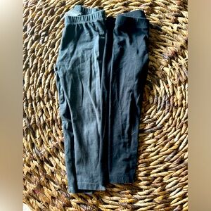 Gray and black leggings